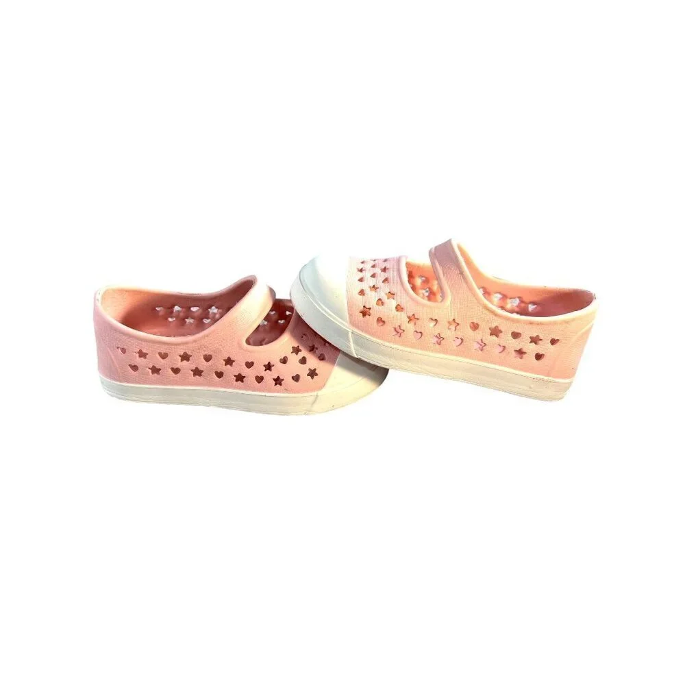 Girls Toddler Slip-On Plastic Shoes Play Water Pink Size 7-8